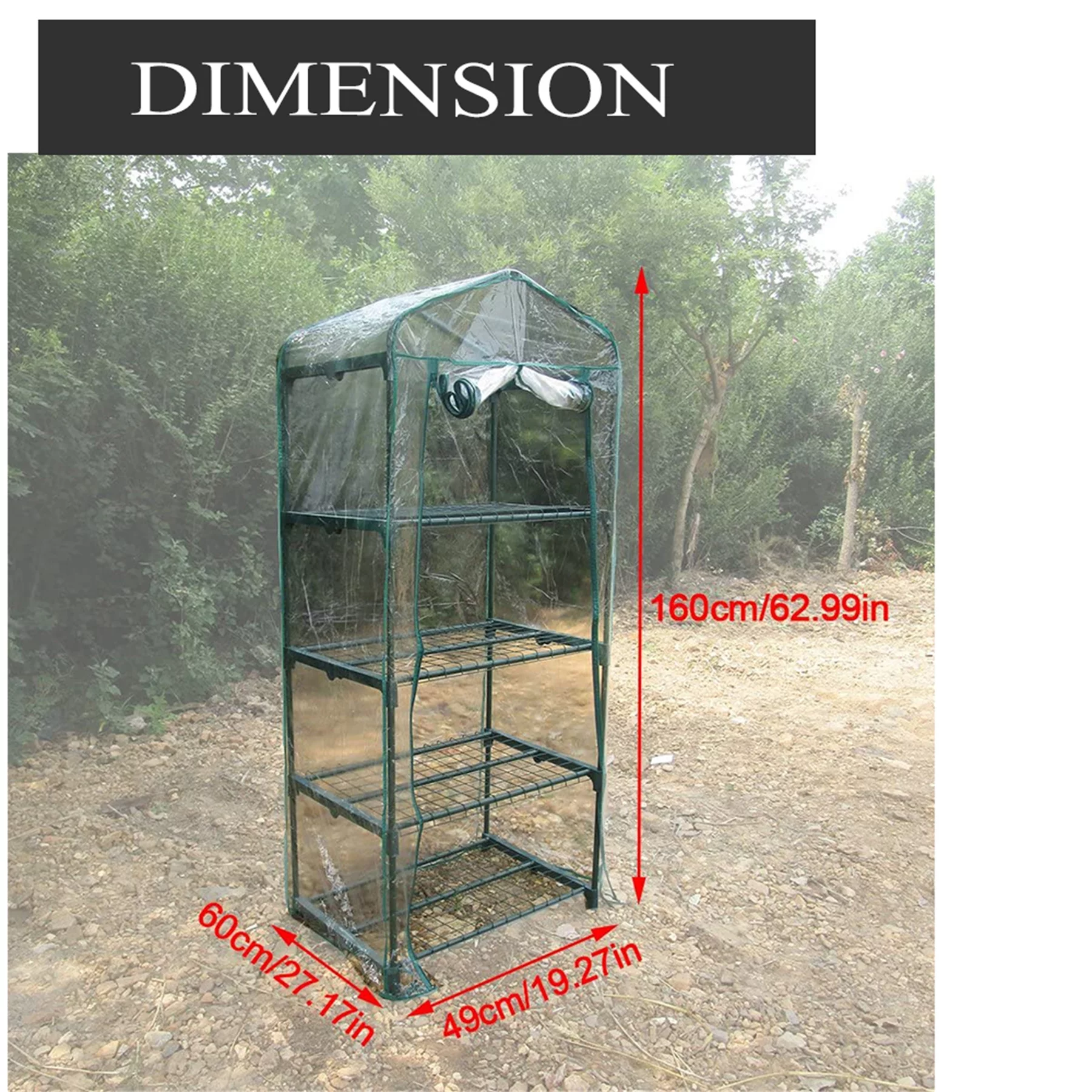 Mini Greenhouse Cover Replacement Waterproof Clear Cover