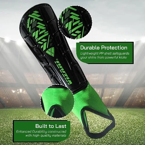 Vizari Malaga Soccer Shin Guards for Kids | Soccer Gear for Boys Girls | Protective Soccer Equipment | Adjustable Straps
