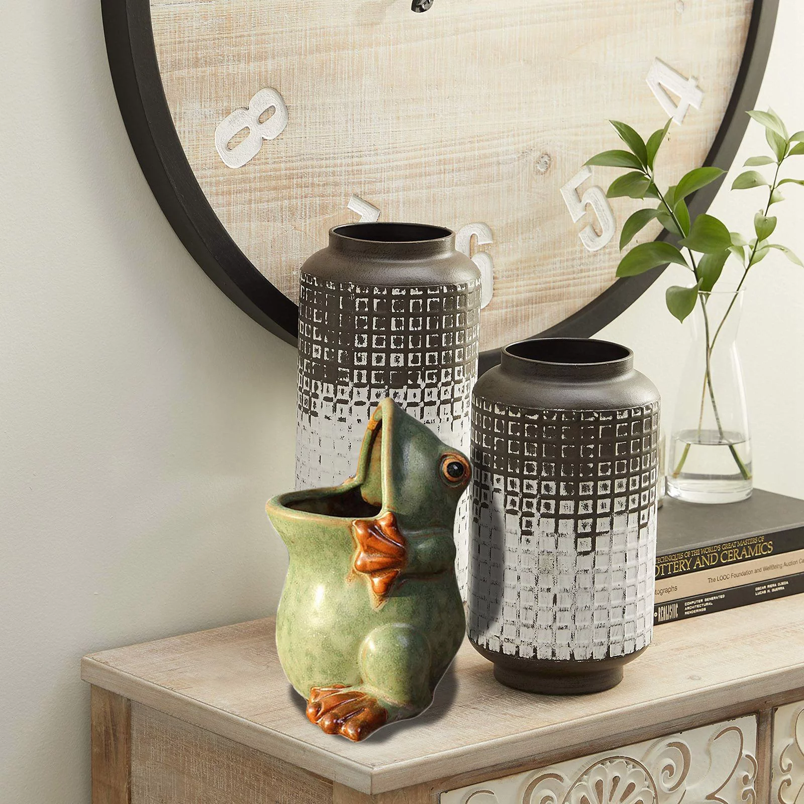 European Retro Kiln Changing Glaze To Make Old Succulent Flower Pot Creative Frog Pot Succulent Flower Pot