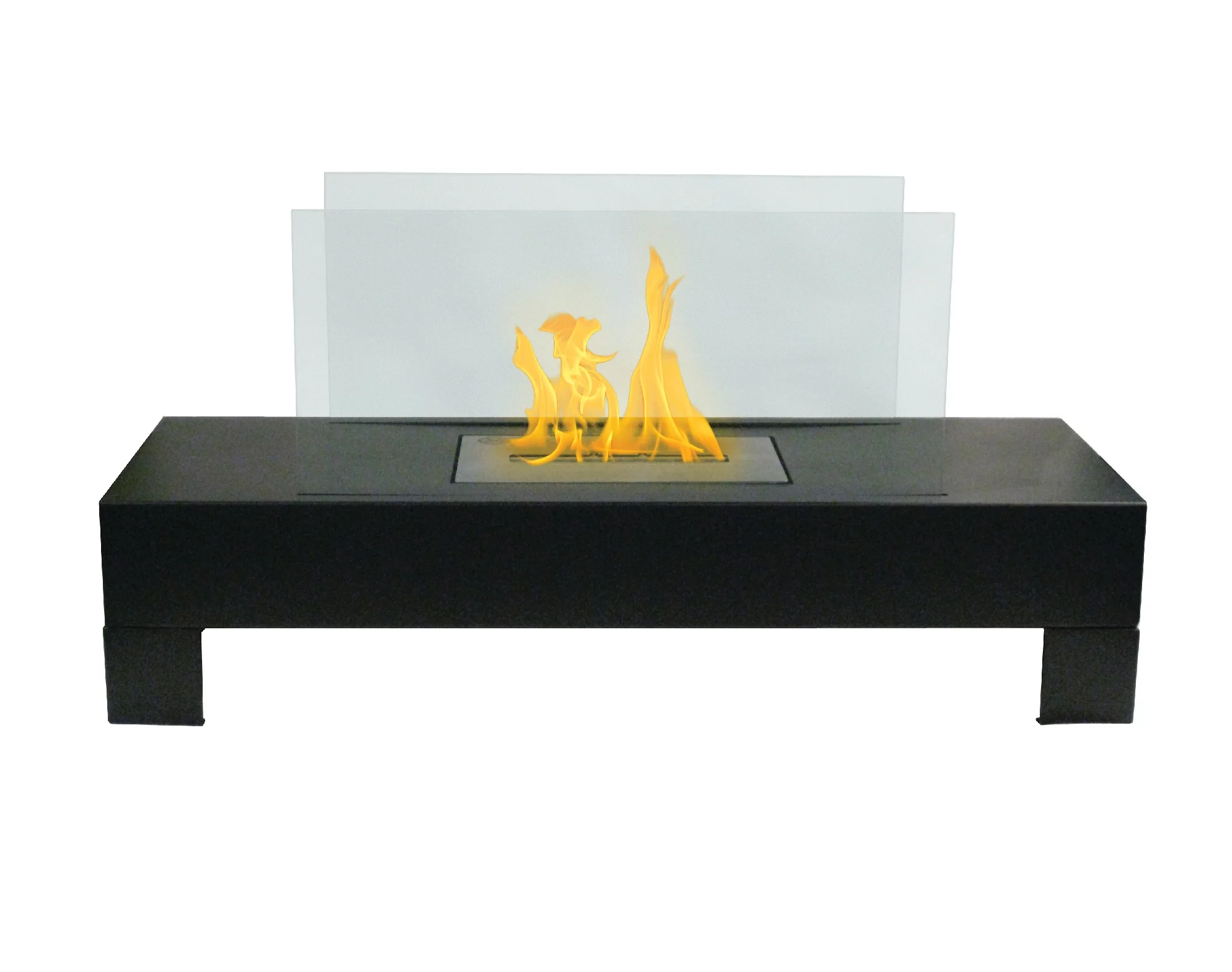 Luxury Fireplace Group Anywhere Fireplace Indoor/Outdoor Fireplace-Gramercy Model Black