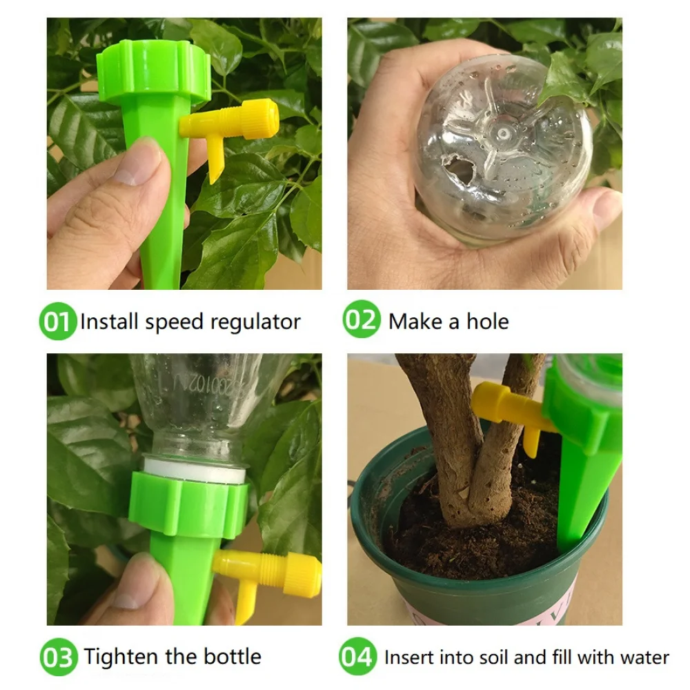 NSXXKJ 10/20PCS Timing Adjustment Watering Dripper, Automatic Plant Water Supply System During Holidays, Drip Irrigation Seepage Device
