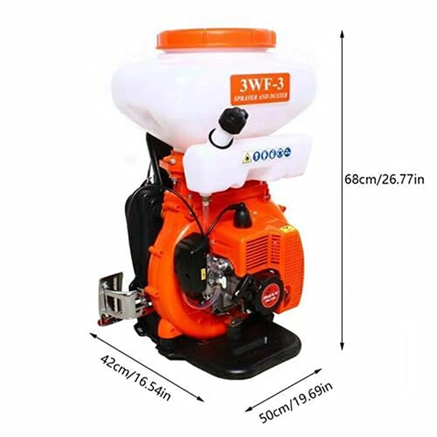 WUZSTAR 43CC Agricultural Mist Duster Sprayer Backpack Fogger Sprayer Blower Machine 14L