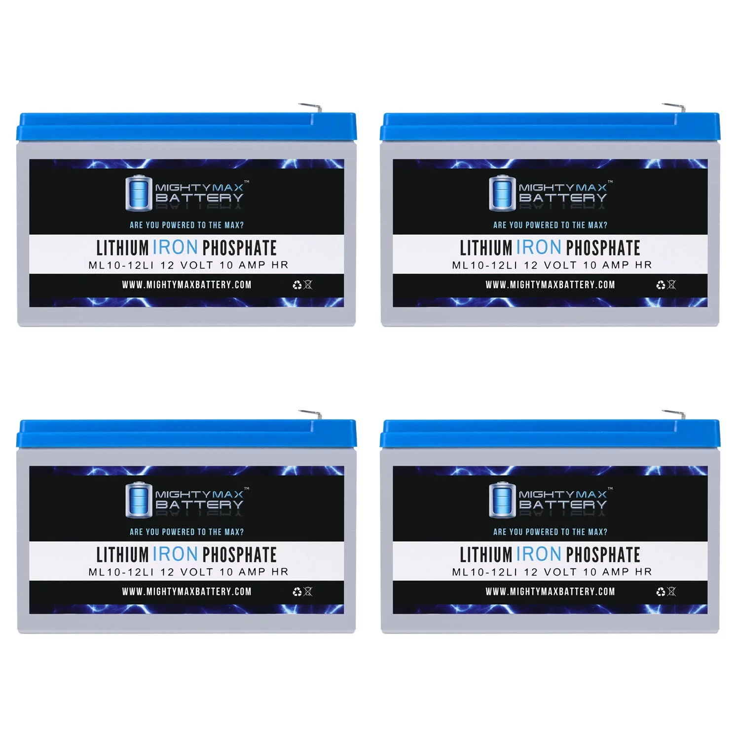 12V 10AH Lithium Replacement Battery Compatible with Toro Power Shovel 38361 - 4 Pack