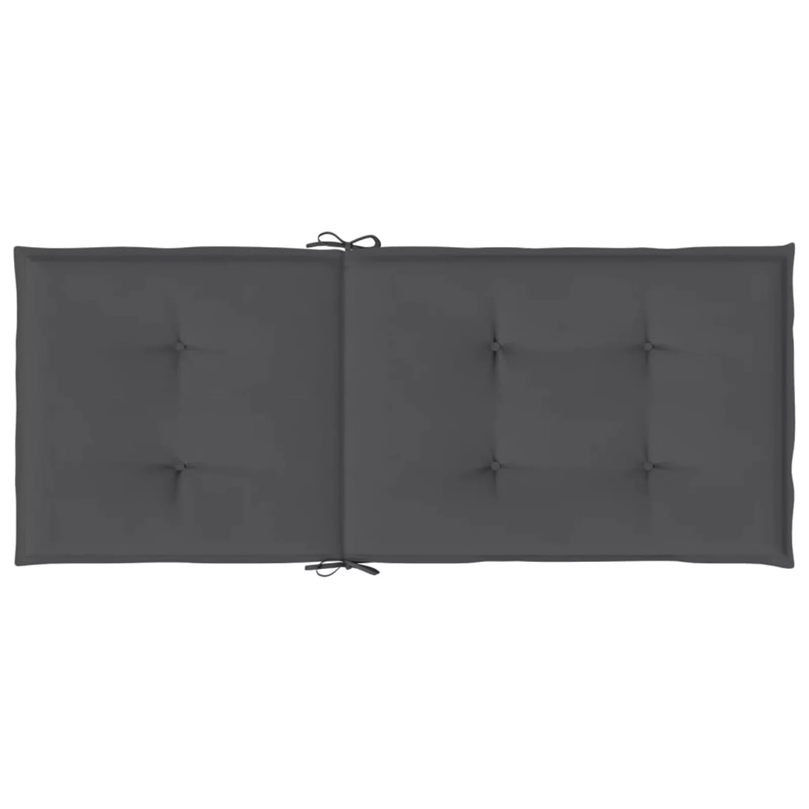Uteam Highback Garden Chair Cushions 2 pcs Anthracite Fabric 47.2x19.7x1.2
