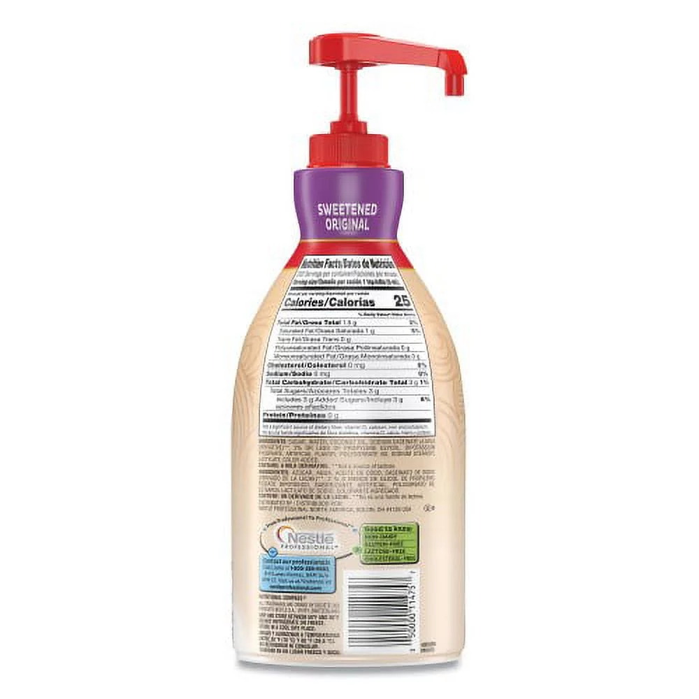 Coffee-mate Liquid Coffee Creamer, Sweetened Original, 1.5 Liter Pump Bottle, 2/Carton