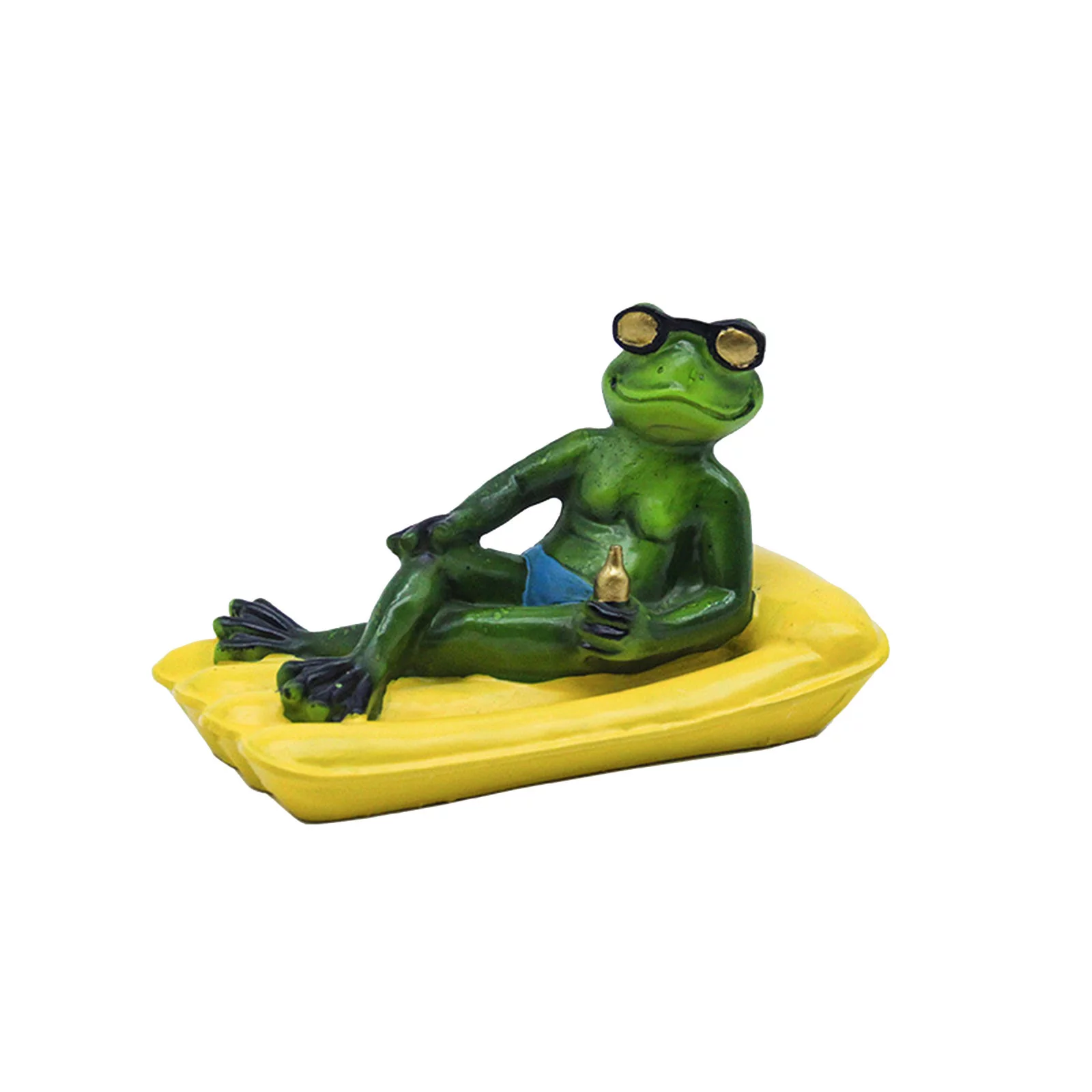 YOHOME The Frogs Garden Statue Water Floating Pond Decoration Cute Rowing Frogs