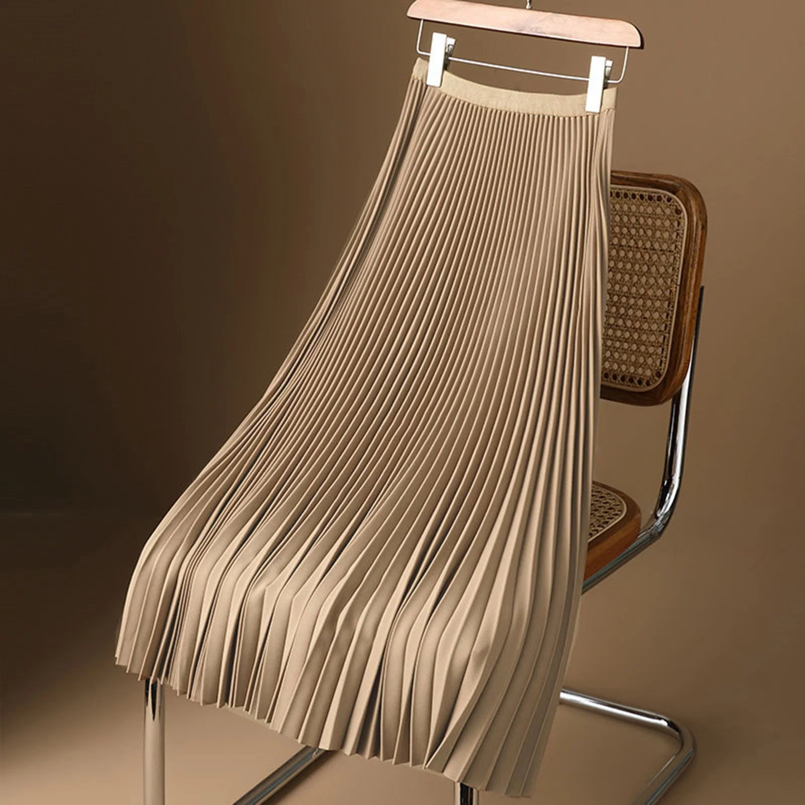 Autumn Tennis Skirt Solid Color Satin Pleated Skirt Plus Size Versatile Skirt Skirt Shorts Kids