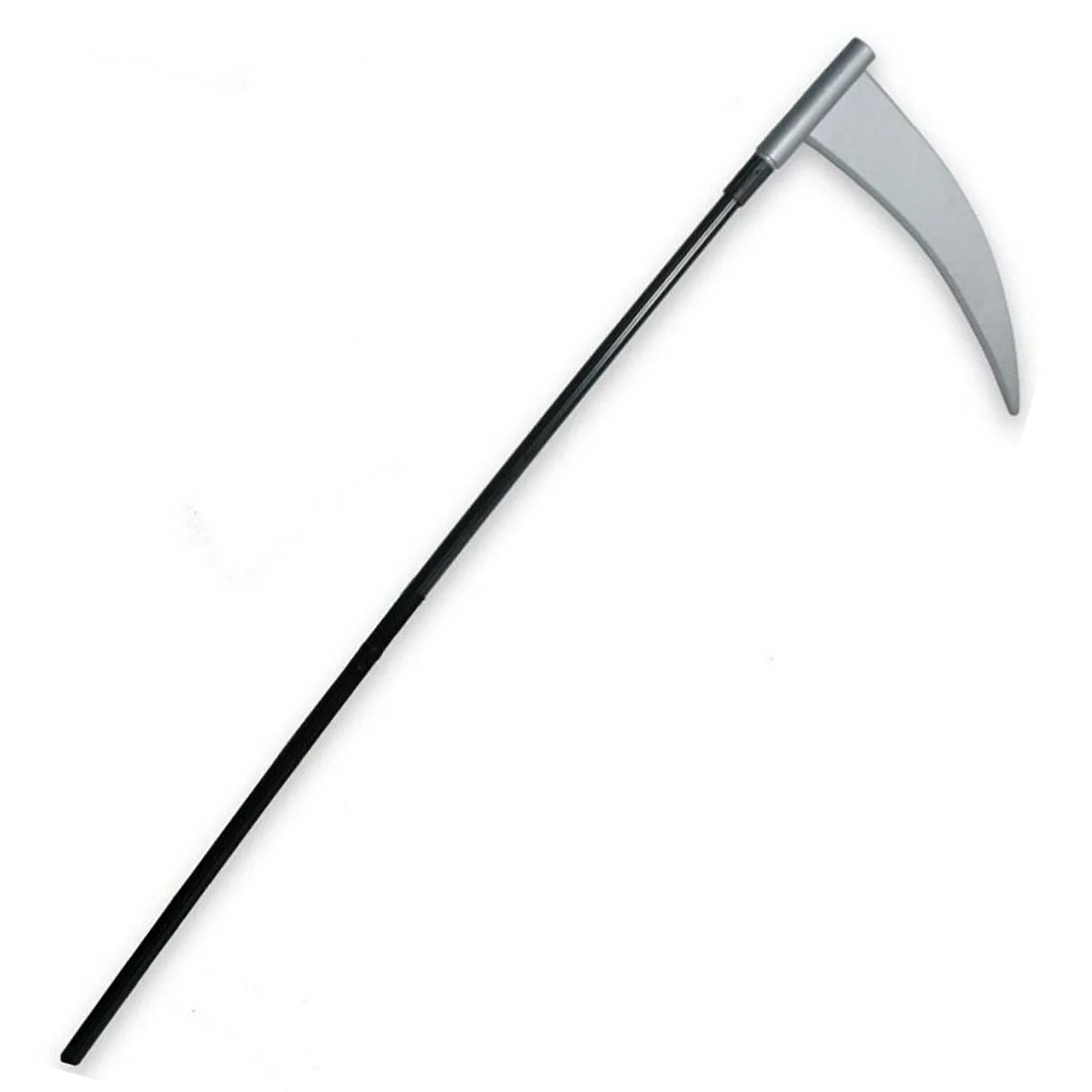 Scythe Grim Reaper Halloween Costume Sickle Farm Tool Prop, Black Grey, 50