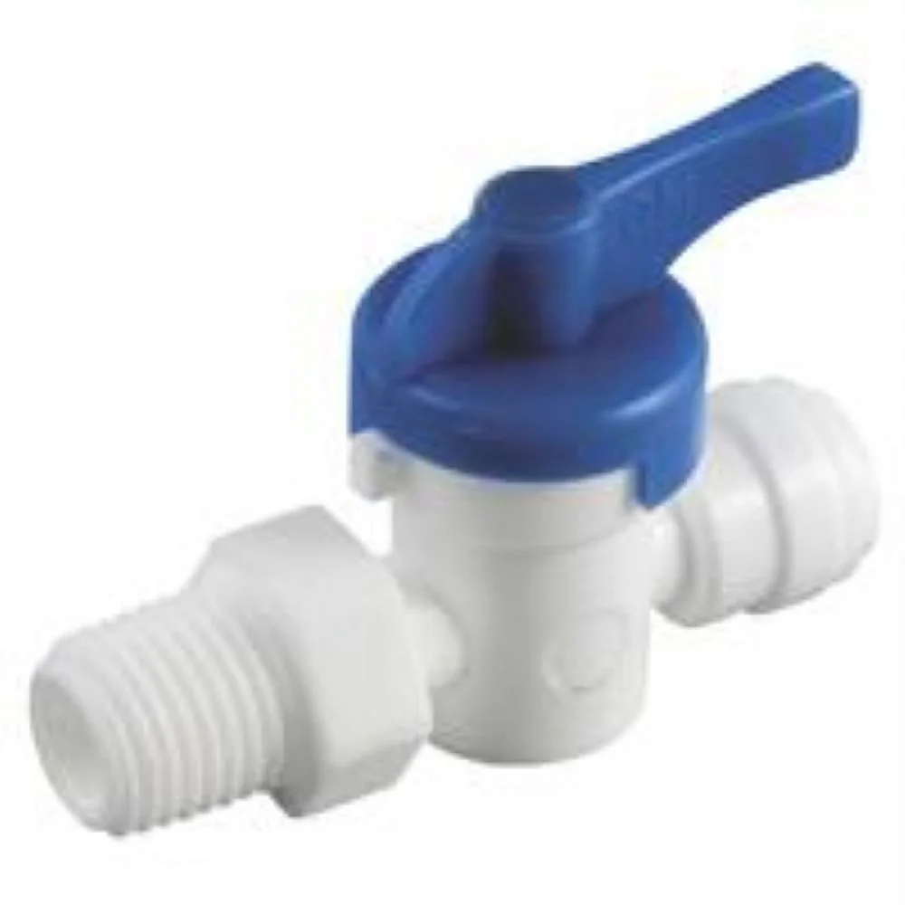 Anderson Metals 3/8 In. x 3/8 In. MIP Plastic Push-In Ball Valve 53901-0606