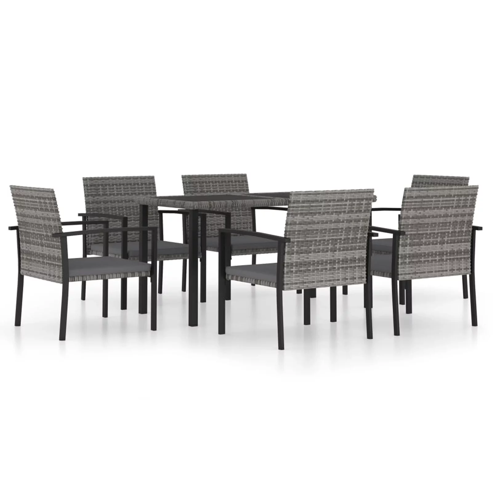 Irfora parcel,Small Table And 7 Piece Balcony Furniture ChairsBalcony Poly Rattan Patio Set And ChairsFurniture Patio Table Chair Balcony Table Chusui Barash Vidaxl Table Style Poly