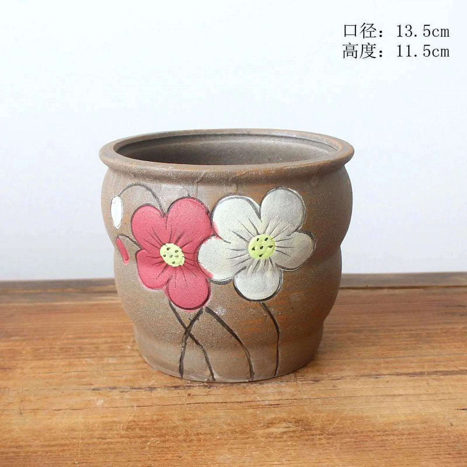 Hand-painted Coarse Pottery Succulent Flower Pot