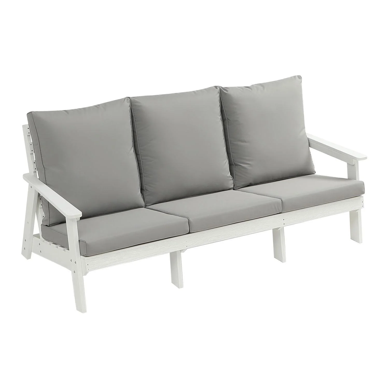 Outdoor Sofa with Cushion - 116.18 - Relax in style with our weather-resistant sofa!