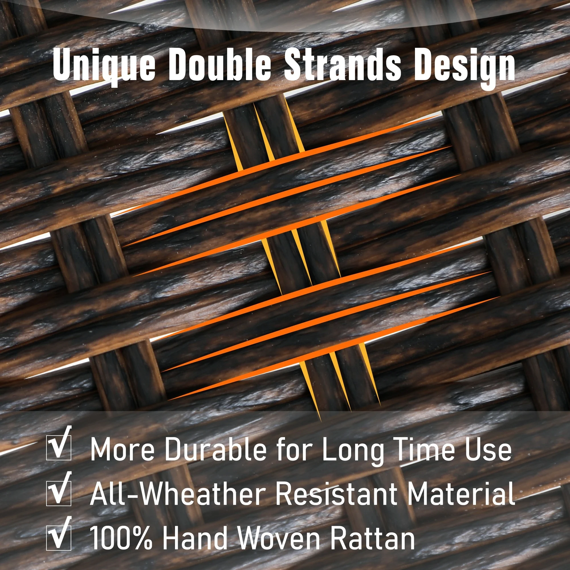 5-Piece Round Table & Rattan Swivel Dining Chairs Outdoor Patio Dining Set