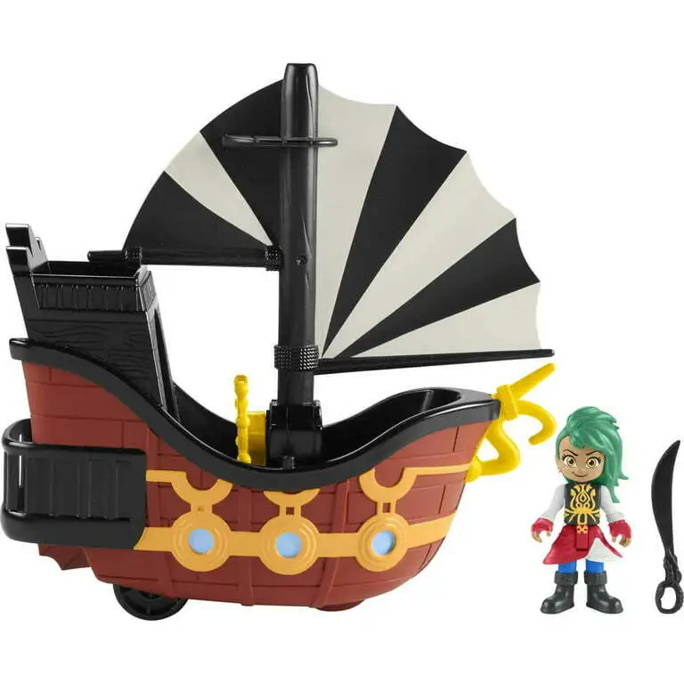 Fisher-Price Santiago of the Seas Bonnie Bones Figure & El Calamar Pirate Ship