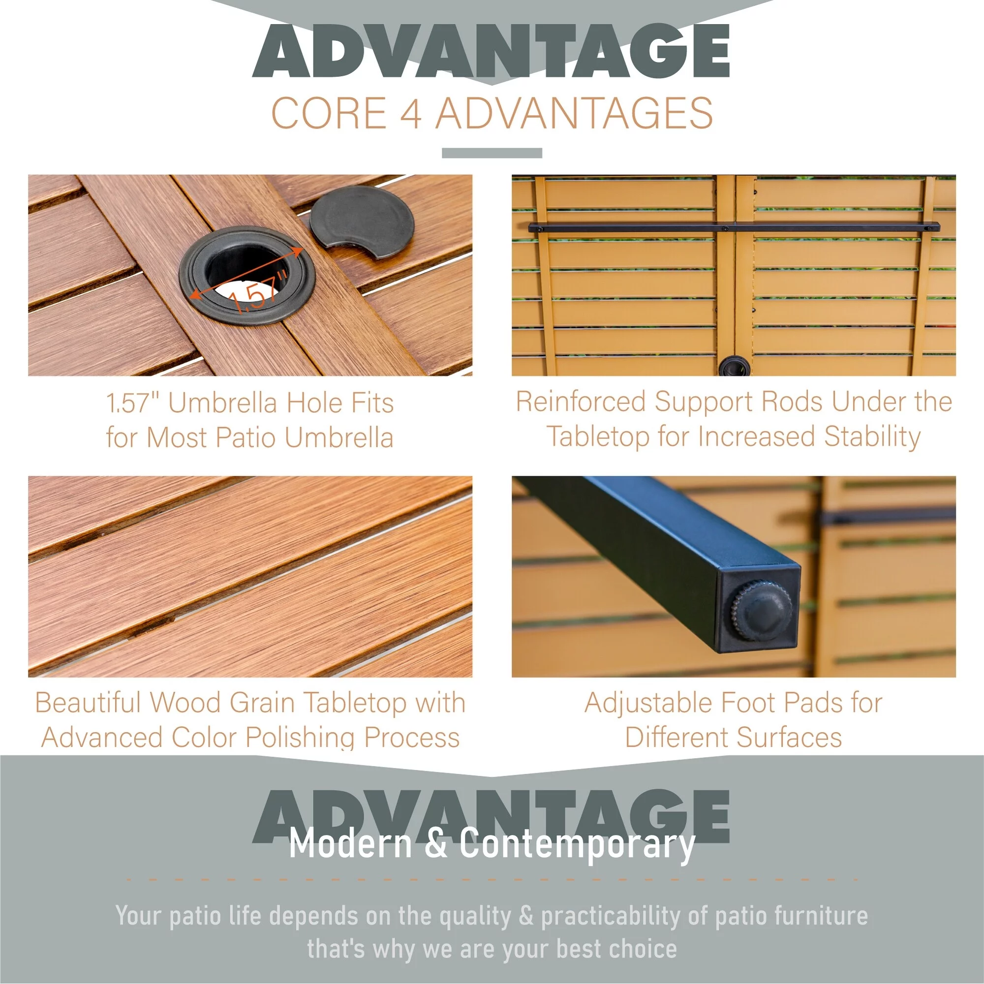 7-Piece Patio Dining Set, 6 Rattan Wicker Rocking Armrest Dining Chair with Cushion and 1 Metal Table C Spring chair