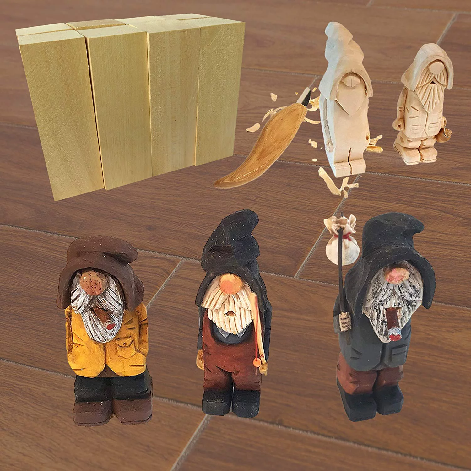 6 Pack Extra Long Basswood Blocks 12 X 2 X 2 Inches Premium Unfinished Soft Wood Blocks for Carving and Whittling