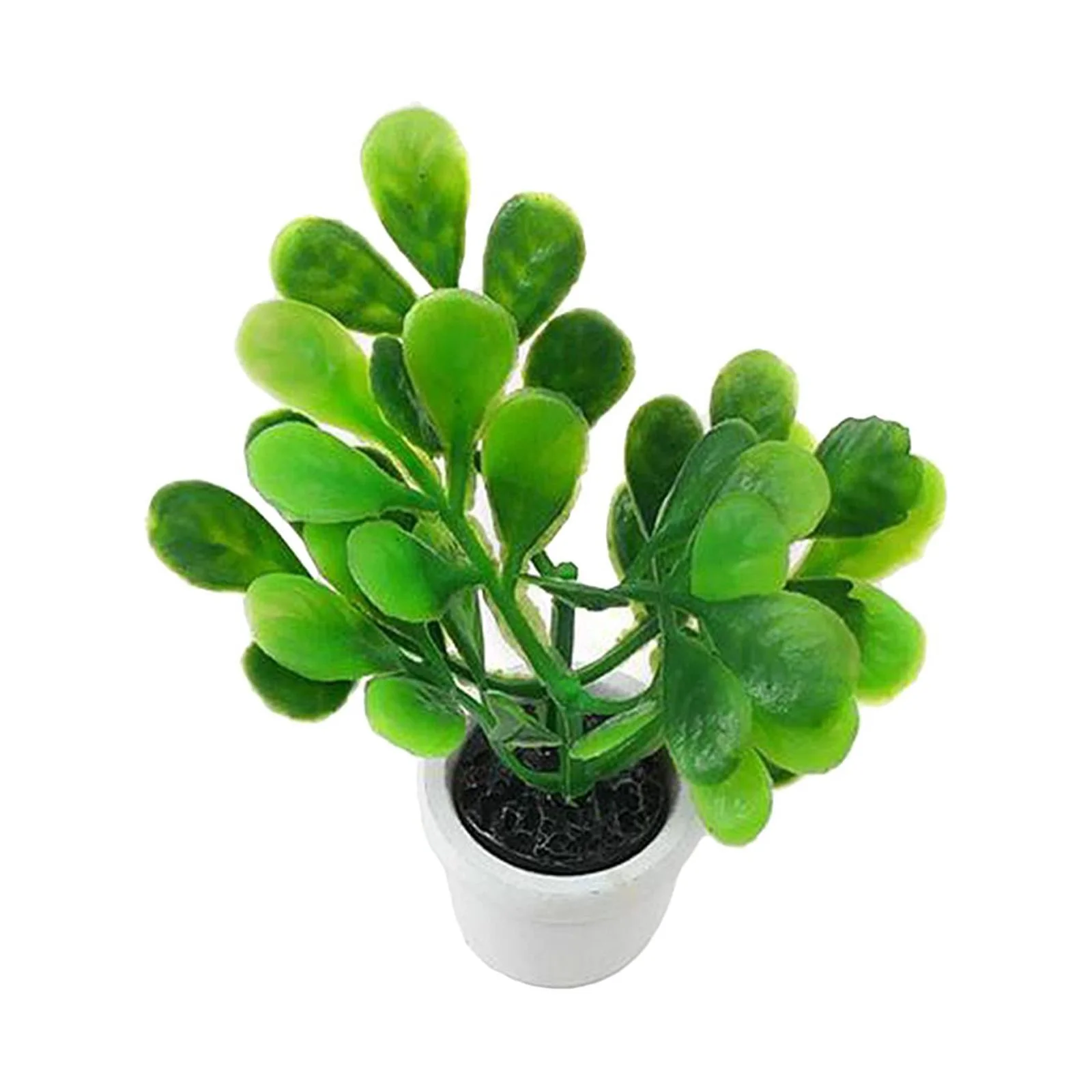 STARTIST 6x1:12Scale Green Plant & Pot Dolls House Miniature Garden Flower Bush 6 Pcs