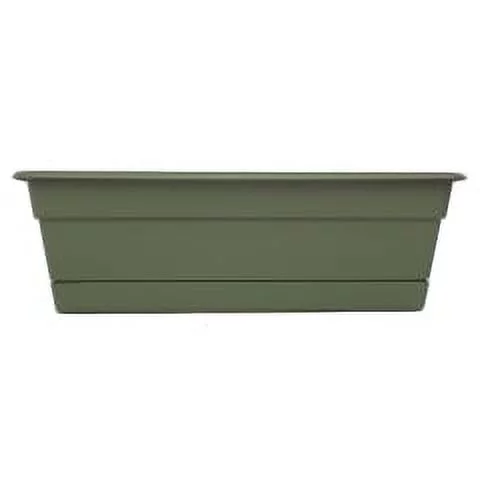 Bloem Bloem - DCBT24-42 - 5.75 in. H x 24 in. W x 7.5 in. D Plastic Window Box Green