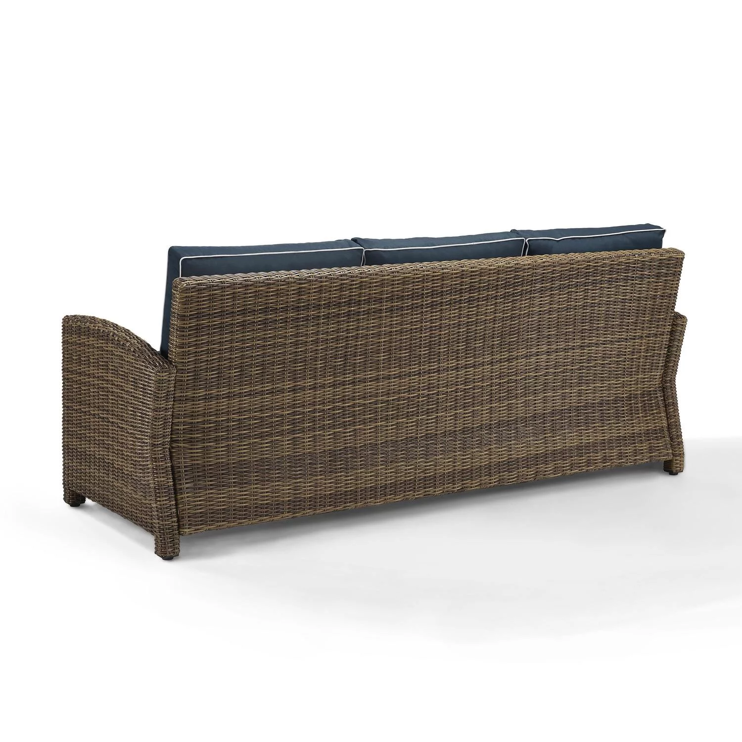 Maykoosh Sophisticated Simplicity s Outdoor Wicker Sofa Sangria/Weathered Brown