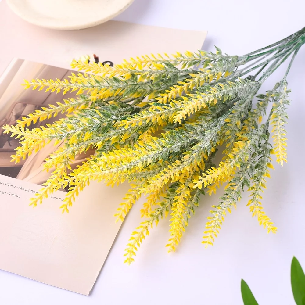 8 Bundles Artificial Lavender Flowers Artificial Flowers and Plants UV Resistant Plastic Outdoor Indoor Purple Fake for Home Decor Spring Garden Farmhouse Porch Pot Window Box Wedding Home