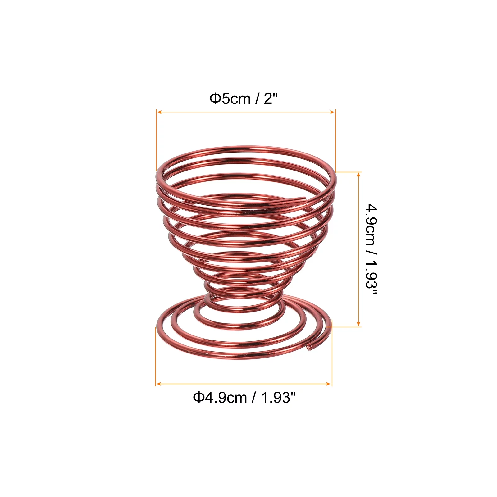 Uxcell Air Plant Holder, Plant Stand Rack Pot Containers for Home Office, Electrophoresis Red, 2 Pack