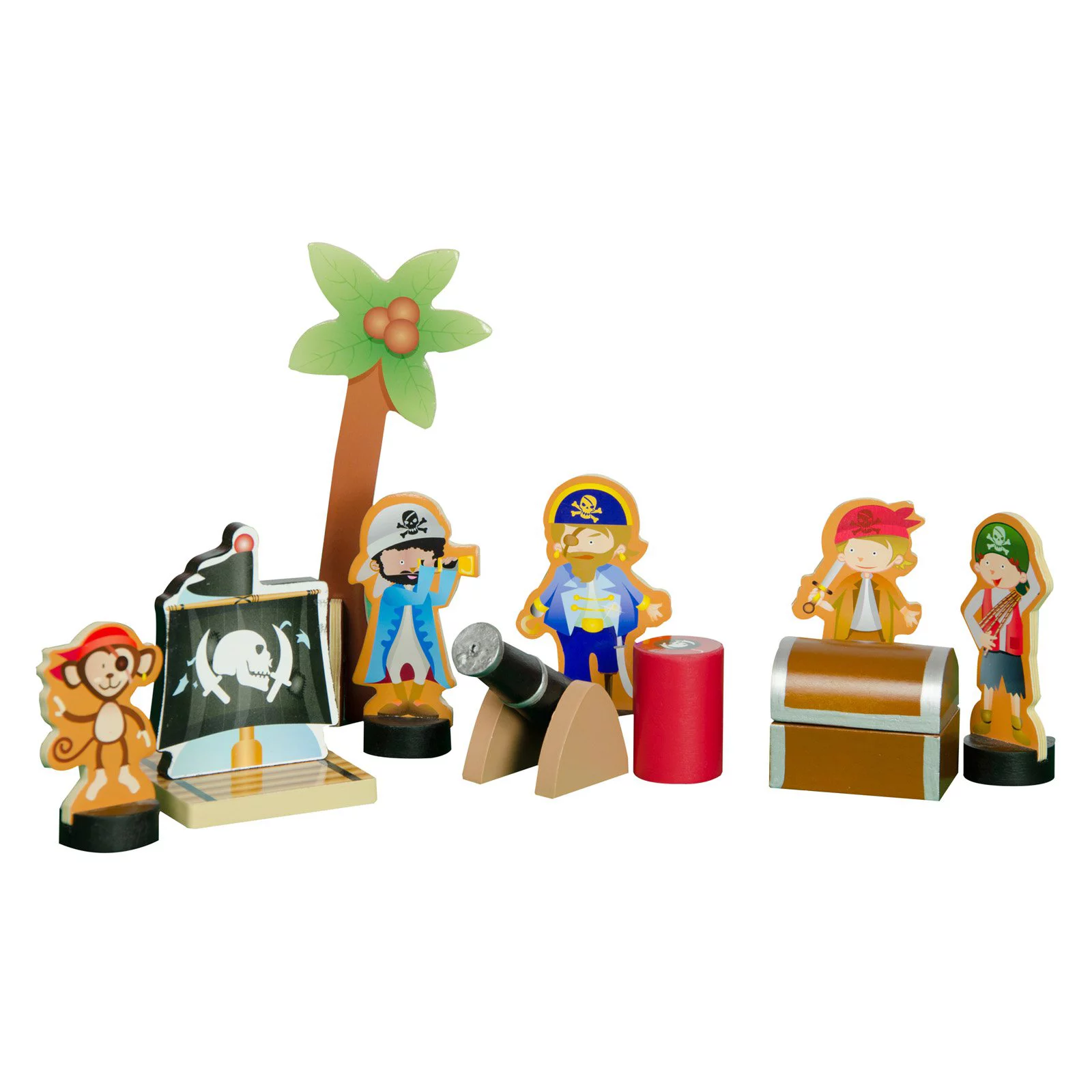 Teamson Kids - Neverland Pirate Ship Playset - Brown