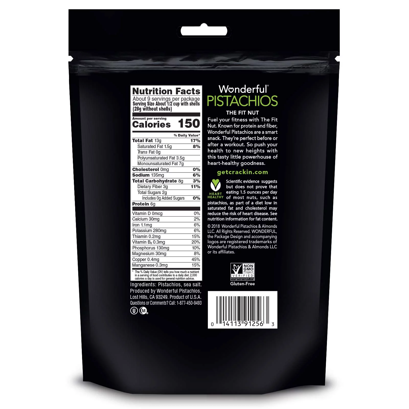 Wonderful Pistachios Roasted and Salted Pistachios, 16 oz