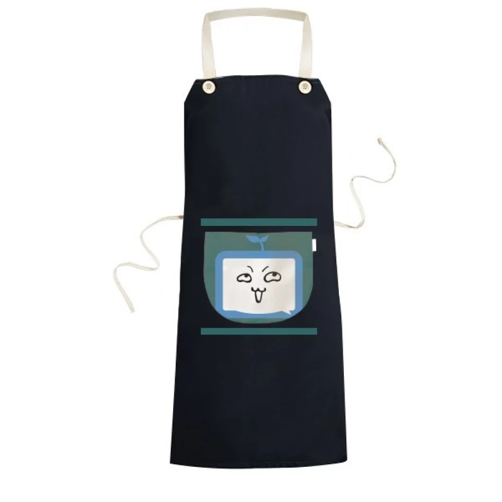 Saplings Insidious Small TV Happy Original Apron Bib Sarong Cooking Baking Kitchen Pocket Pinafore