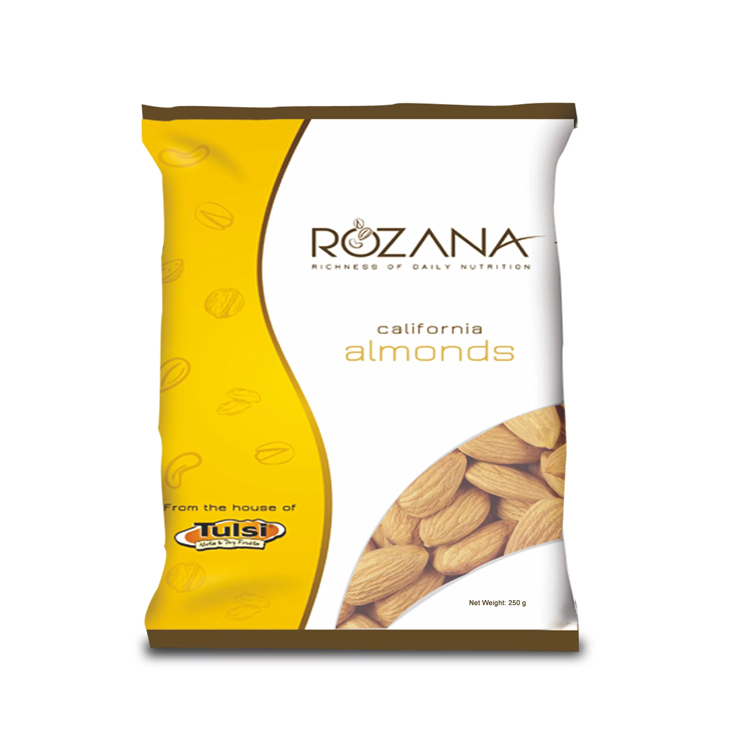 Tulsi Rozana California Almonds , 250 Gram