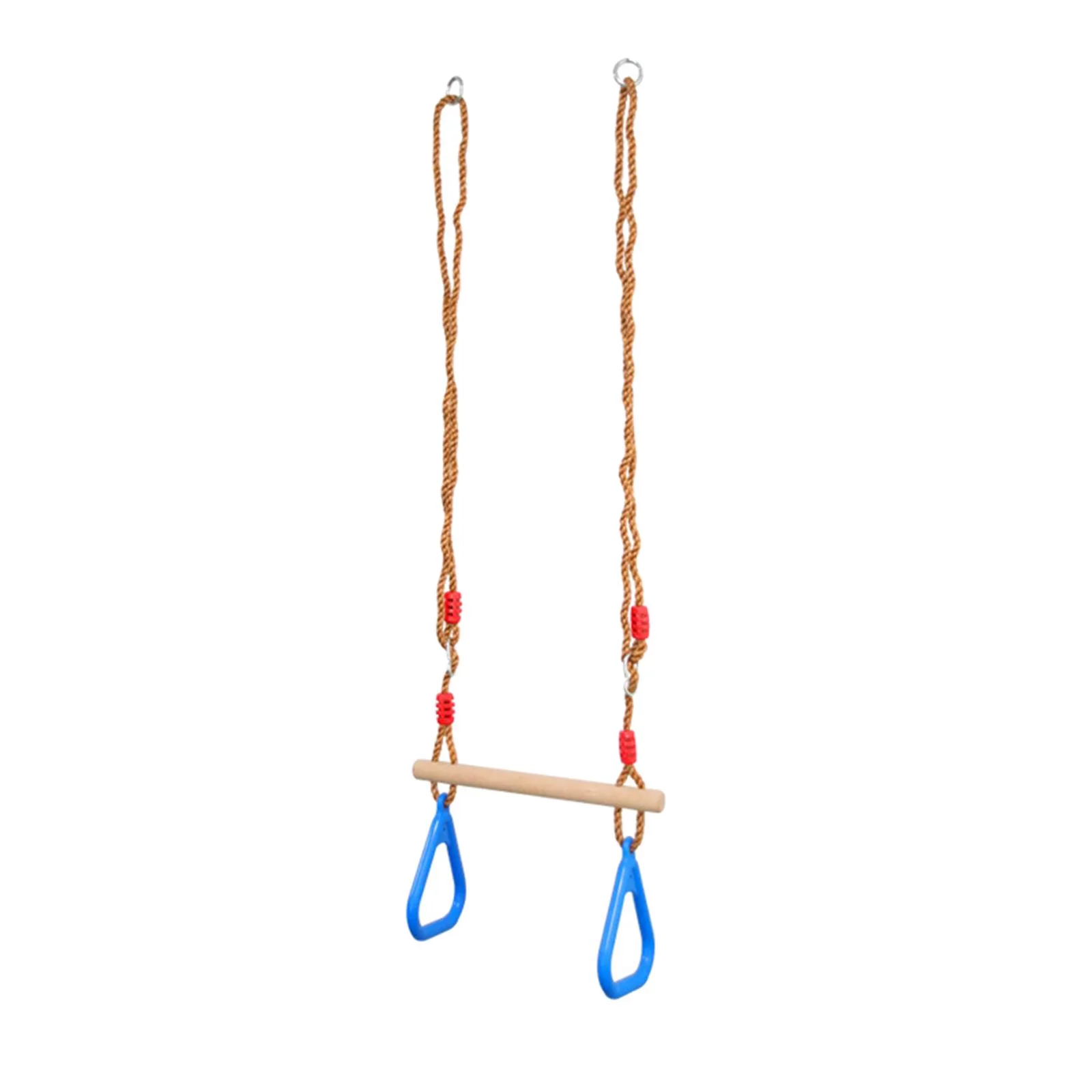 Kids Swing Bar with s Wood Hanging Hoop Monkey Bars with Adjustable