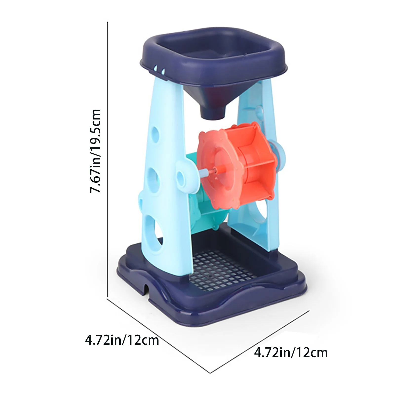 XIANXIAN Kids Beach Sand Toys Set Sand Water Wheel Beach Beach Shovel Sandbox Toys for Toddlers Kids Outdoor Toys Snow Toys 5 Pcs Blue