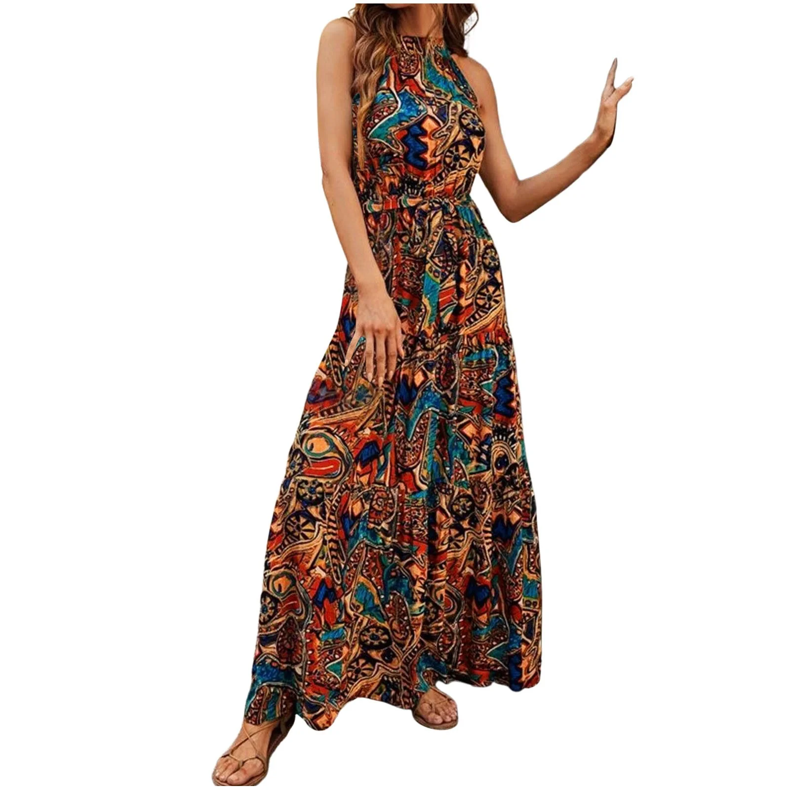 Winter Skater Skirt Women Summer Dresses Maxi Dresses Boho Long Dresses Skirt