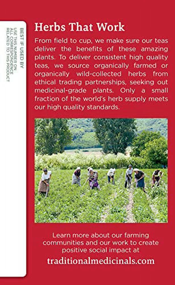 Traditional Medicinals Organic Throat Coat Herbal Tea, Supports Throat Health, (Pack Of 2) - 32 Tea Bags Total