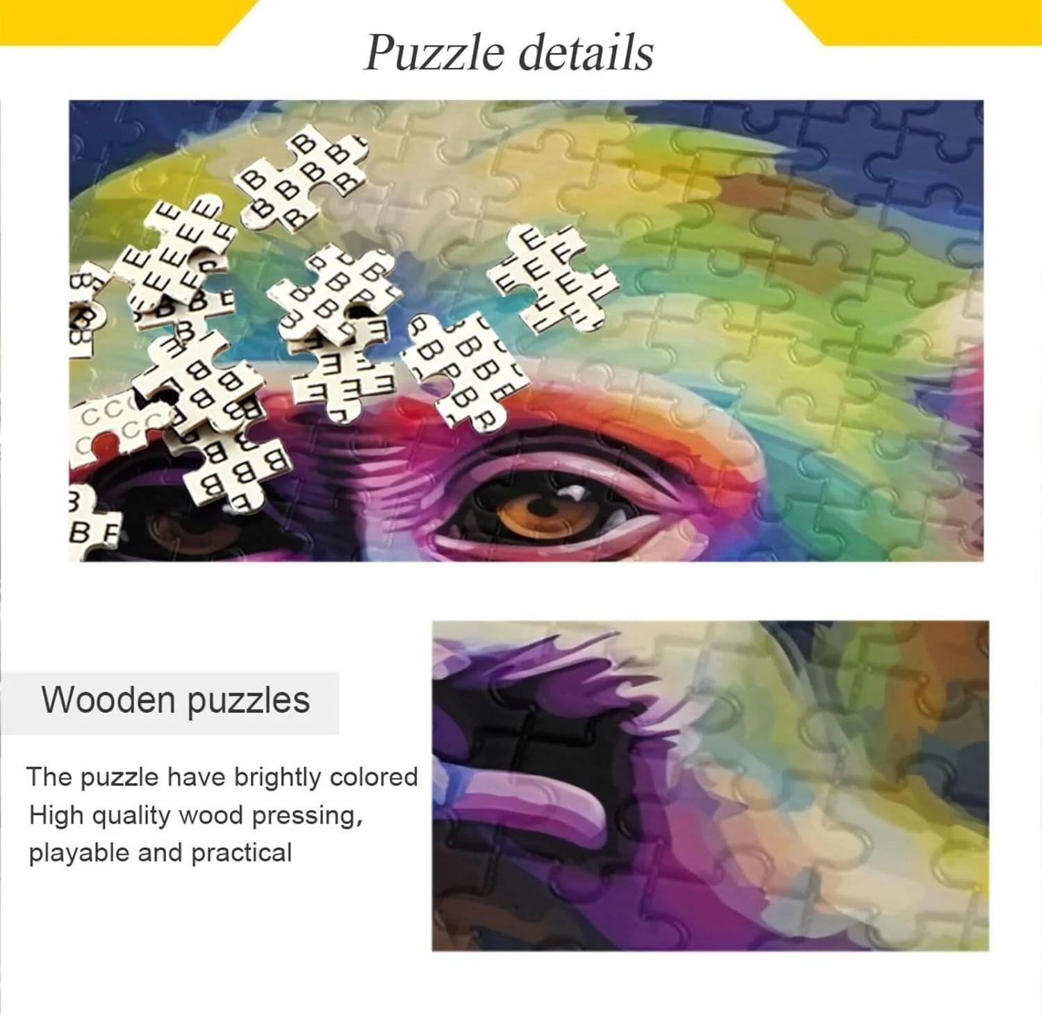Jigsaw Puzzles for Adults or Kids 1000 Piece, Dumb and Cute Monkey Intellectual Decompression Fun Family Puzzles Game for Christmas Holiday Toy Gift