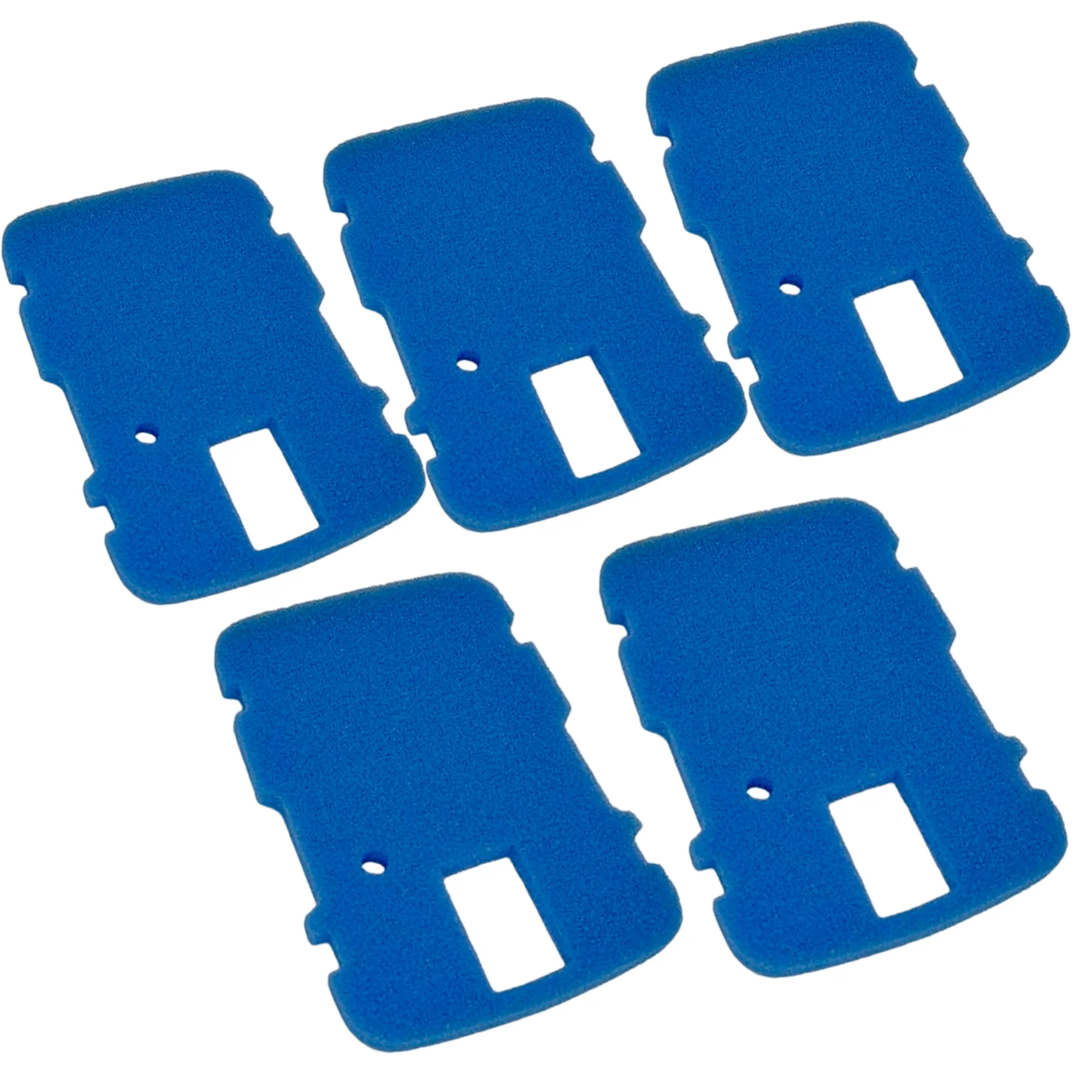 Qzbhct Blue Sponge Filter Replacement for All in One Pond Pump Filter CUF-5011 CUF-6011 CUP-6011 Filter Pad, 5 Pack