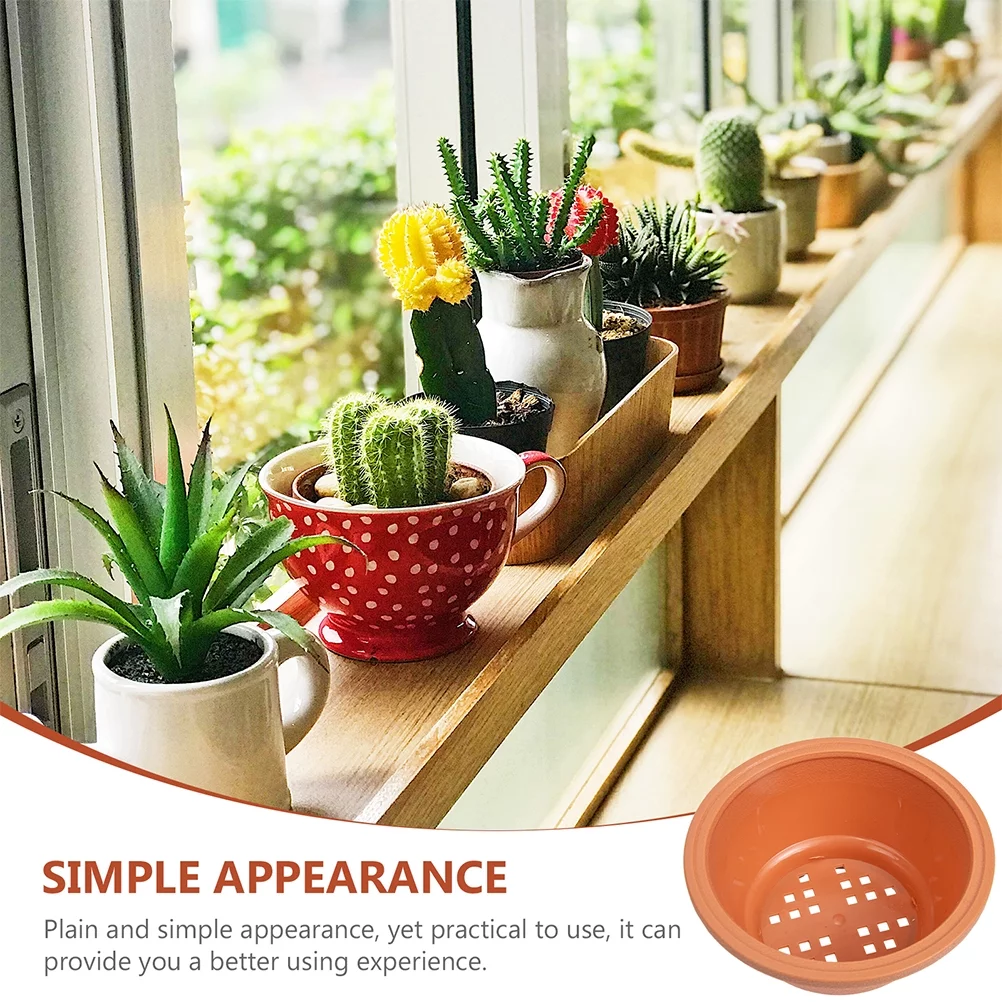 Gongxipen 8pcs Gardening Flower Pot Flower Planter Garden Plant Pot Plastic Plant Pots