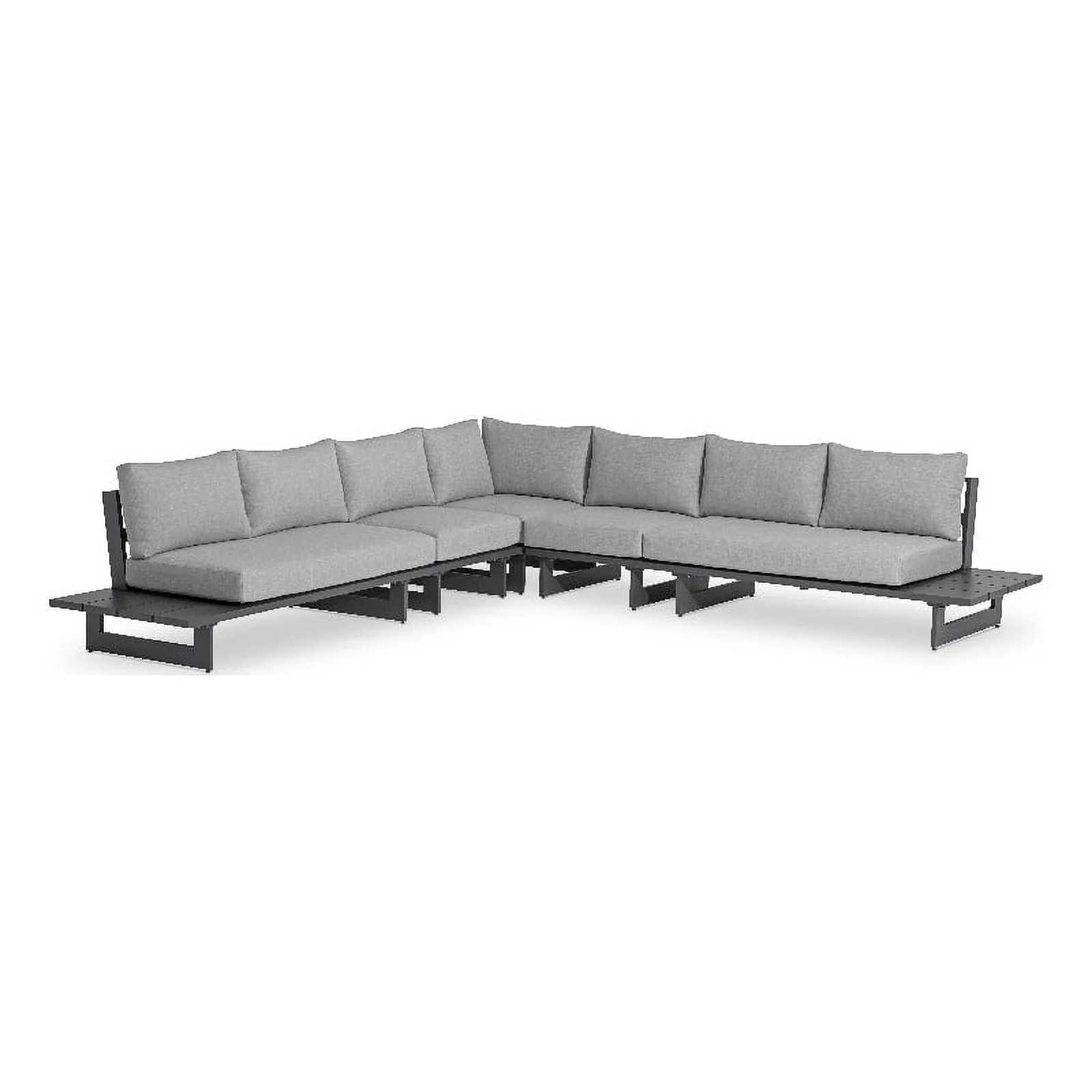 Meridian Furniture Maldives Grey Water Resisting Outdoor Modular Sectional
