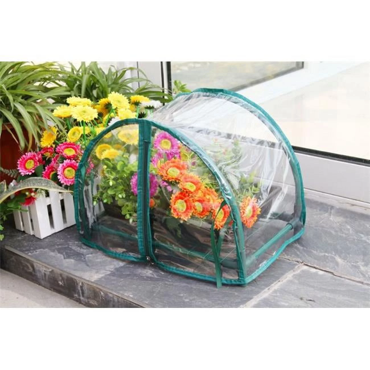 Zenport SH3270-12.5 12 in. Mini Balcony Greenhouse