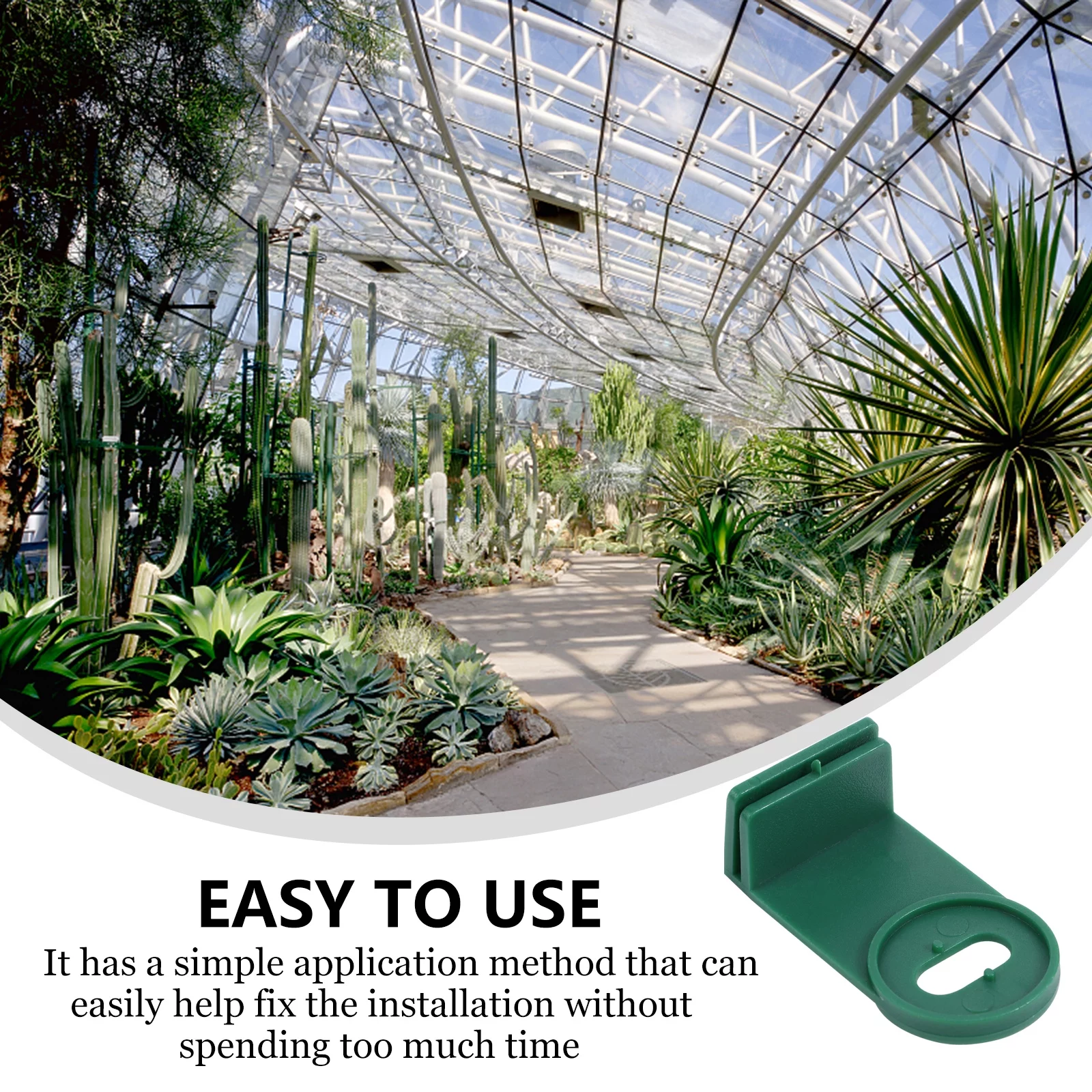 Guichaokj 50pcs Plastic Greenhouse Fixing Clips Insulation Netting Shading Corner Clips