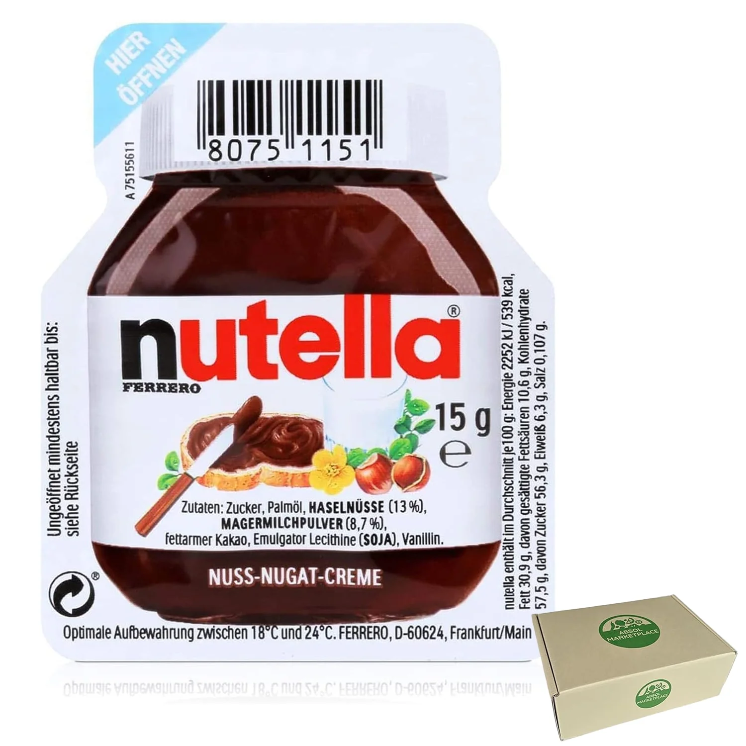 Nutella Hazelnut Spread 20 - 20 X 15G Serving