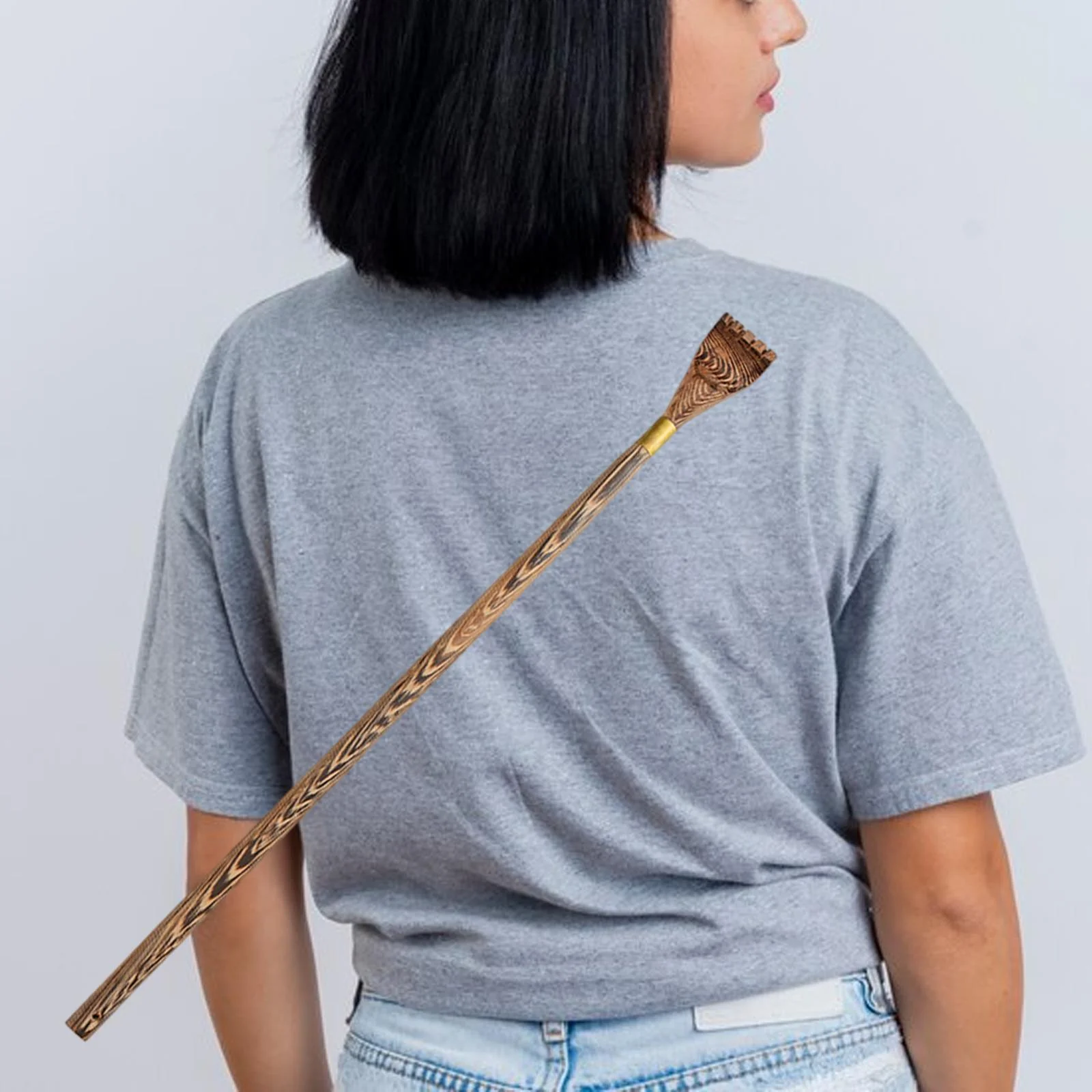 EHJRE Back Scratcher Back Scratcher Tool Long Handle Home Face Head Foot Scratcher Office Itch Relief Back Scratching Rake Massager 42cm