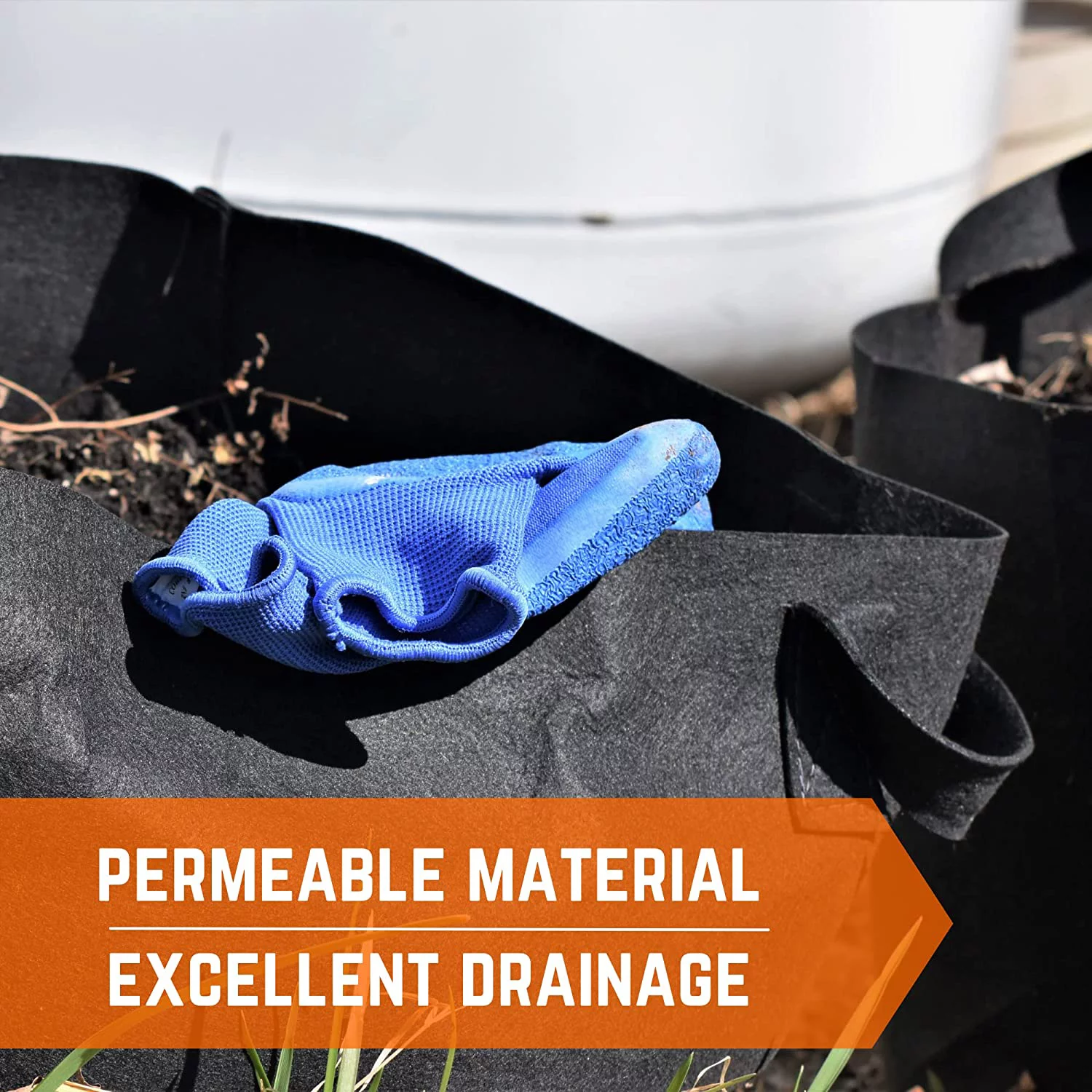 20 Gallon Non-Woven Fabric Grow Bags - (10 Pack) - Farm Plastic Supply