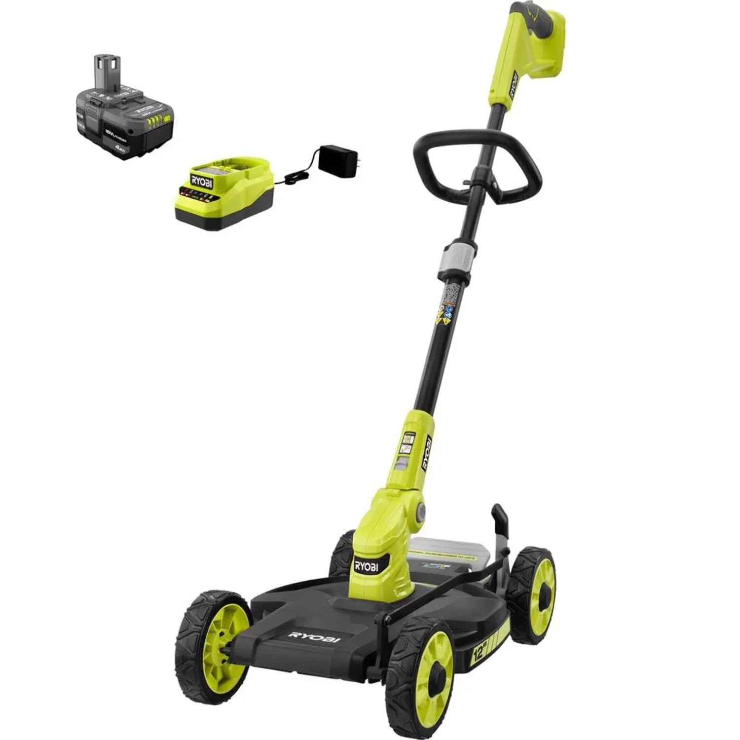 RYOBI ONE+ 18V 12 in. Cordless 3-in-1 Trim Mower