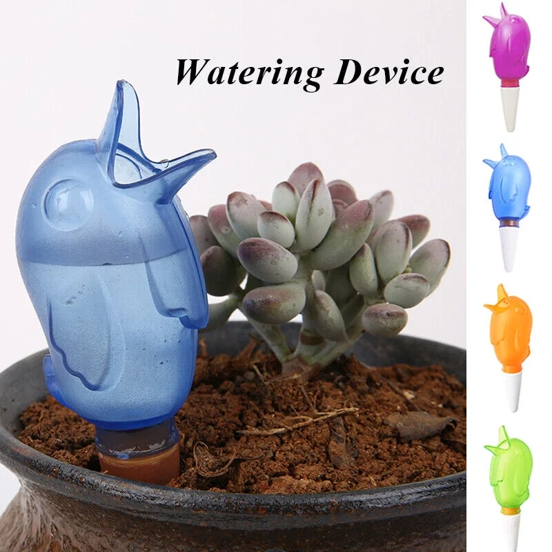 Cute Bird Shape Plant Self Watering Spikes Pot Automatic Drip Irrigation Tools