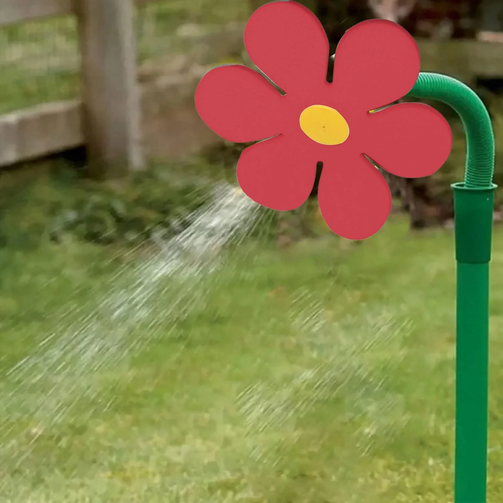 Daisy Flower Sprinkler Convenient Floor Mounted Sunflower Sprinkler Watering Device Flower Watering Nozzle Small Pad Irrigation Sprinkler Hoses Smart Water Timer Grass Water Sprinkler Outdoor Play Pad