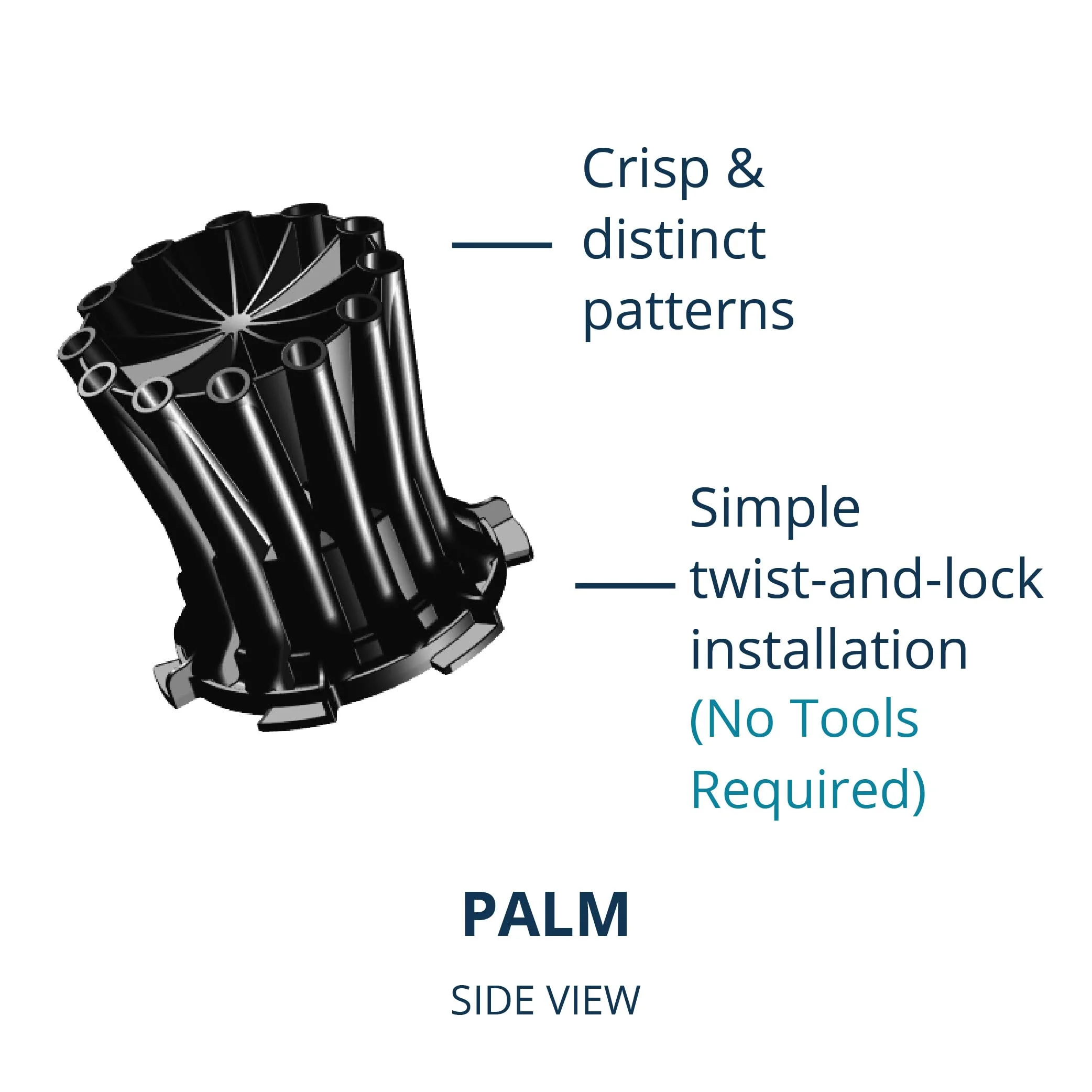 Kasco J Series 2 HP, 3 HP, 5 HP & 7-1/2 HP Palm Premium Fountain Nozzles Only (Fountain not Included)