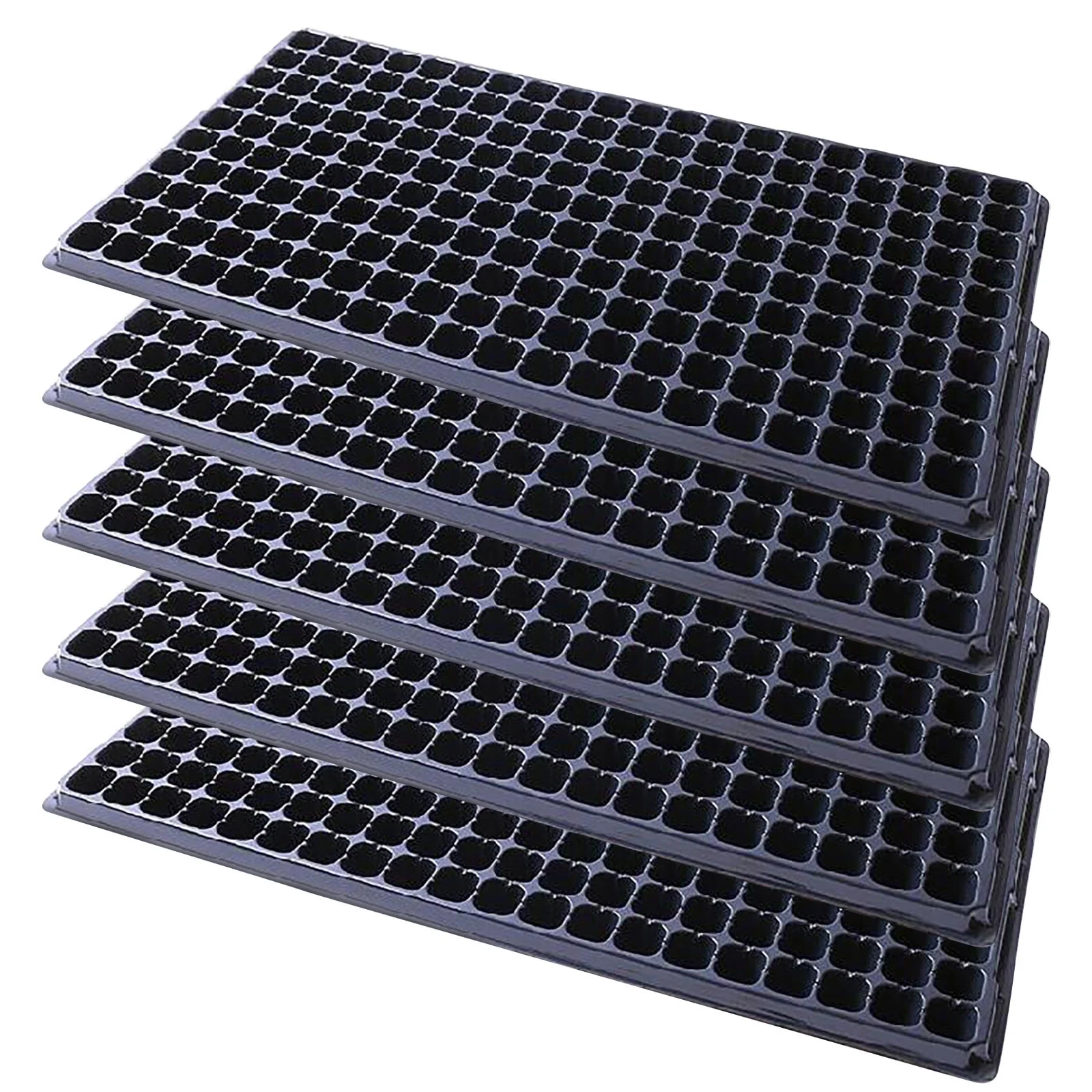 Gaiseeis 200 Cells Gardening Mini Breathable Lids Plastic Germination Box Nursery Pots C