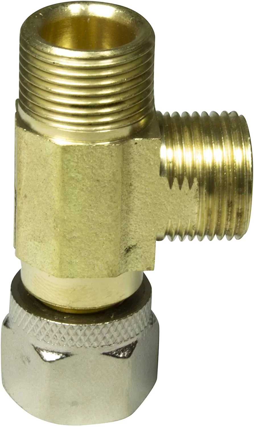 Lead Free Brass Angle Stop Add-A-Tee Valve 3/8