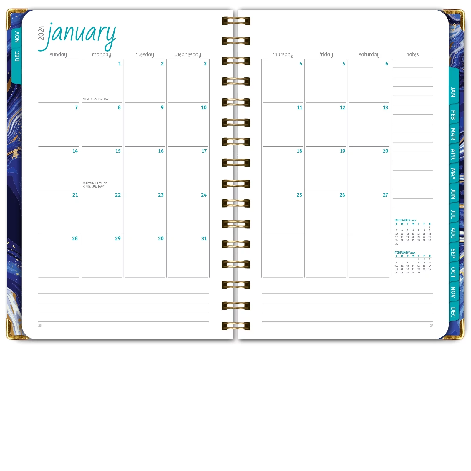 Hardcover CY 2024 Fashion Planner - 5.5