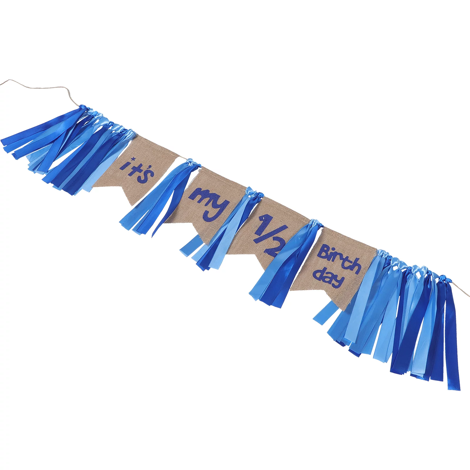 Qumonin Chair Banner 1/2 Birthday Banner Chair String Flag Decorative Backdrop Banner Birthday Pull Flag